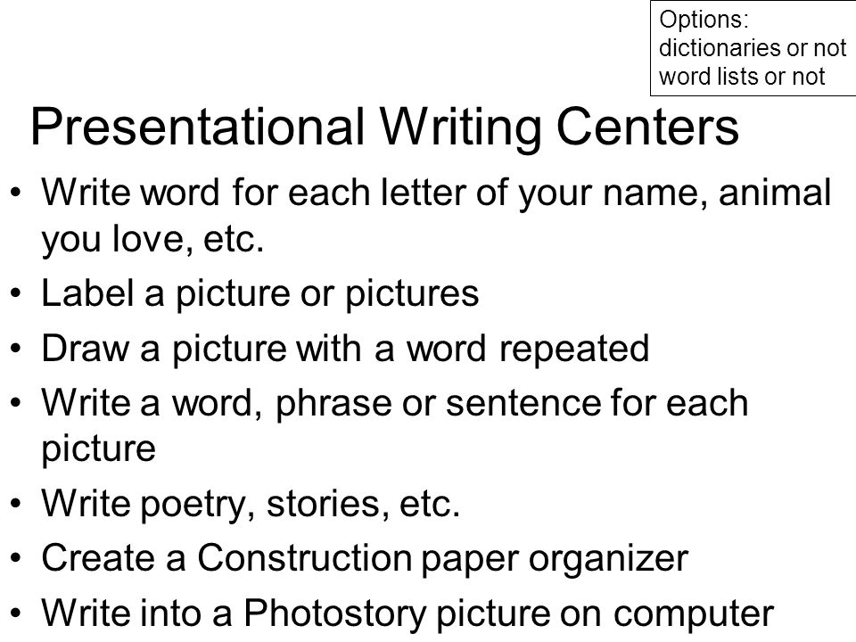 centers and small group instruction for foreign language classrooms what is it called when you make a word for each letter in your name