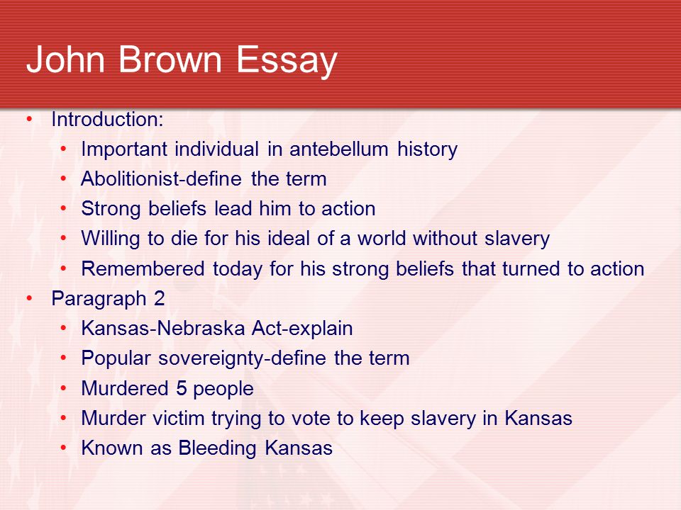 Define The Term Essay