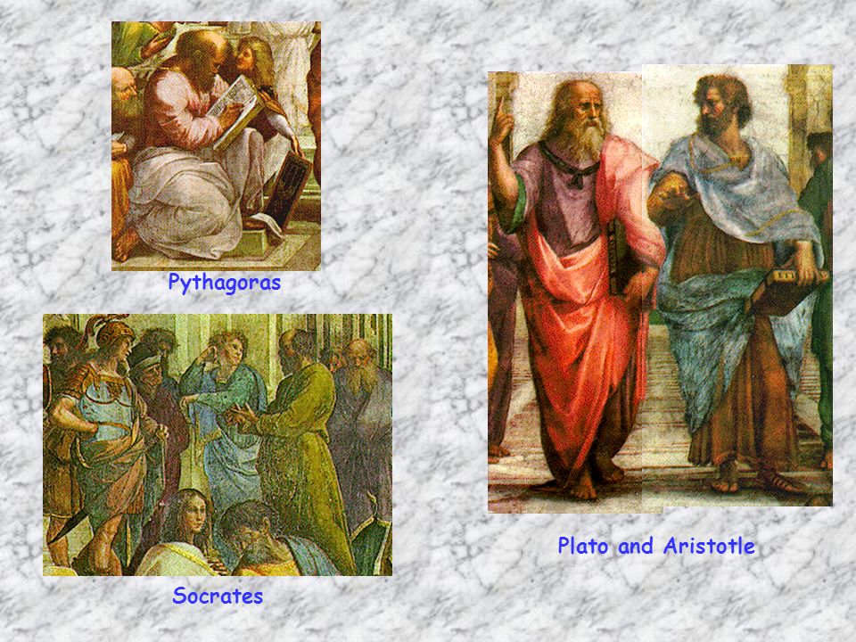 Pythagoras Socrates Plato and Aristotle