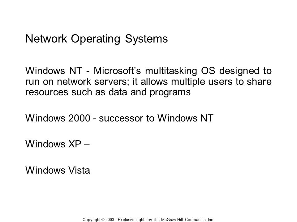 Windows Nt 2000 Xp Vista Server