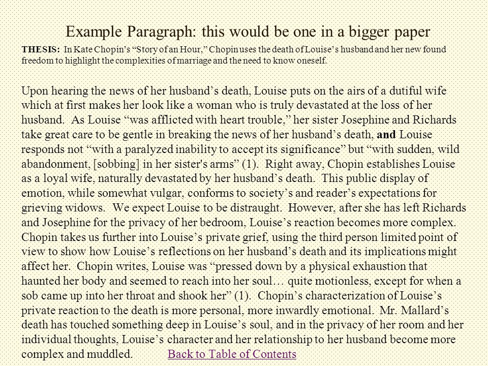 the autonomous female self and the death of louise mallard in kate chopin s story of an hour It is a critical commonplace that louise mallard's death at the end of kate chopin's story of an hour louise discovers--or begins to formulate--an autonomous self. the autonomous female self and the death of louise mallard in kate chopin s story of an hour It is a critical commonplace that louise mallard's death at the end of kate chopin's story of an hour louise discovers--or begins to formulate--an autonomous self.