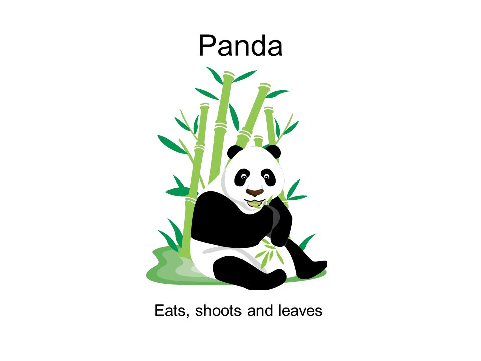 Panda Eats, shoots and leaves