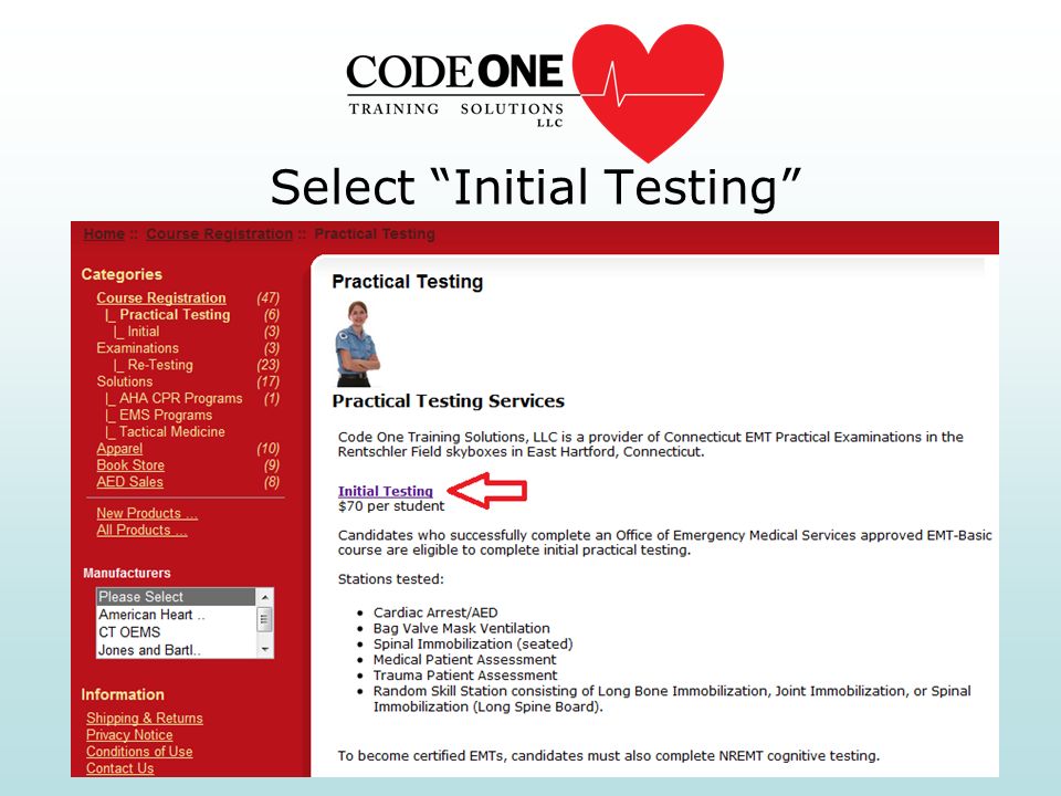 Select Initial Testing