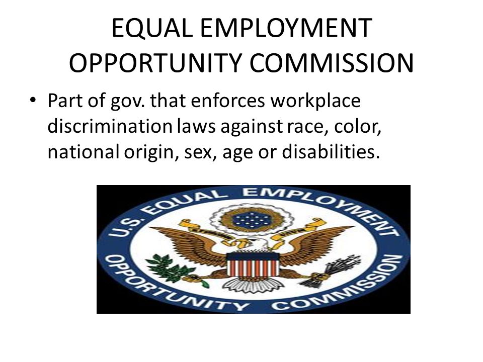 EQUAL EMPLOYMENT OPPORTUNITY COMMISSION Part of gov.