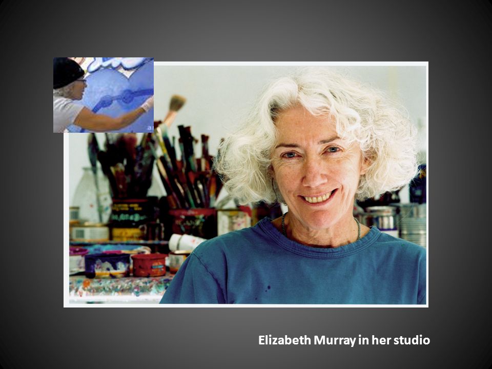 Elizabeth Murray in her studio