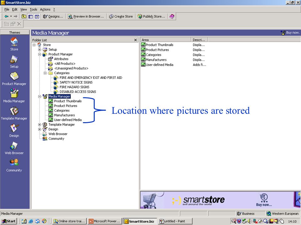 Location where pictures are stored