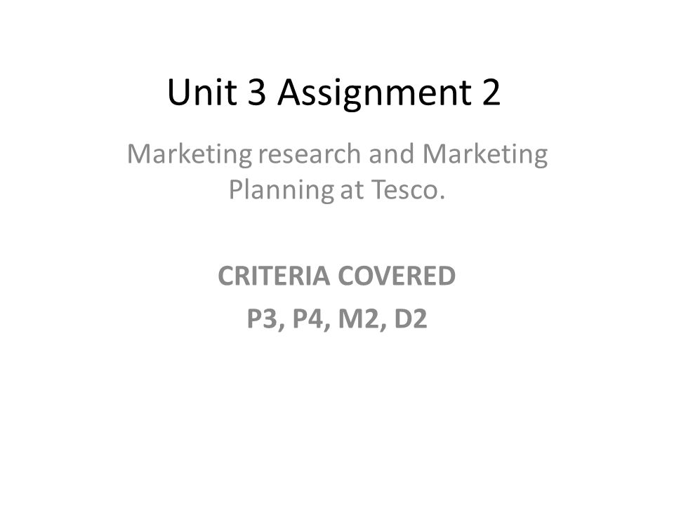 MBA Marketing Management Assignment - presentations