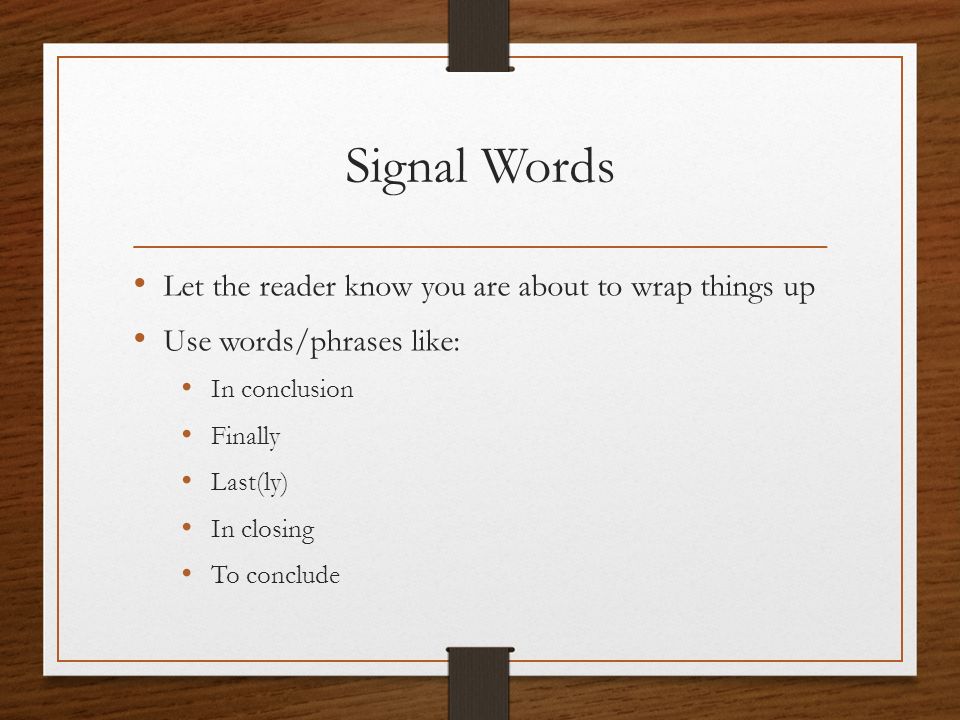 Concluding Words For Essays