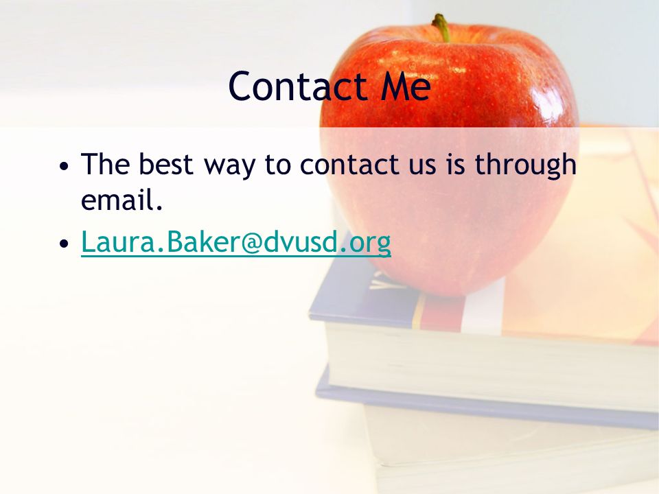 The best way to contact us is through  . Contact Me