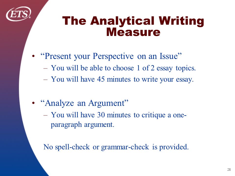 Sample Analytical Essay