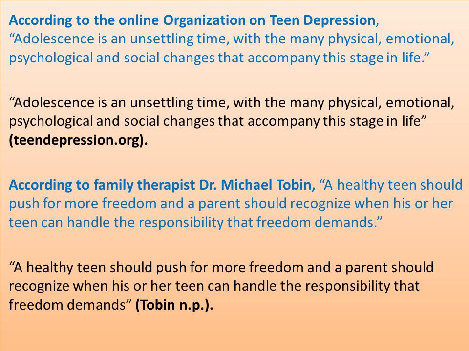 Teenage Depression Essay