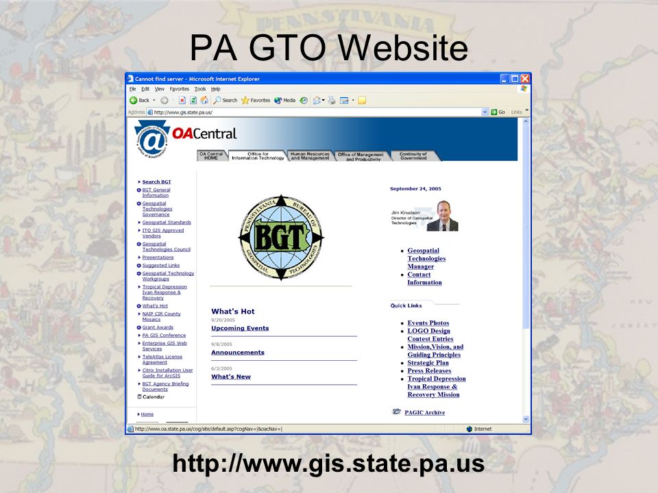 PA GTO Website