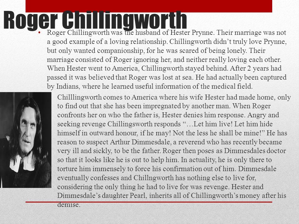 roger chillingworth in the scarlet letter roger chillingworth in the scarlet letter