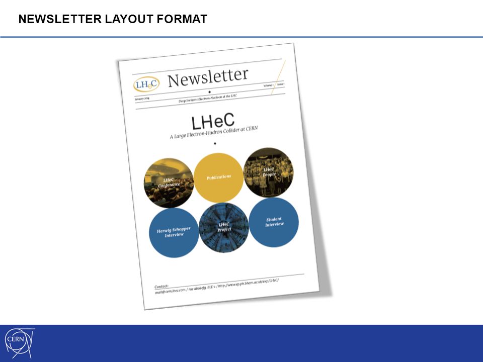 NEWSLETTER LAYOUT FORMAT