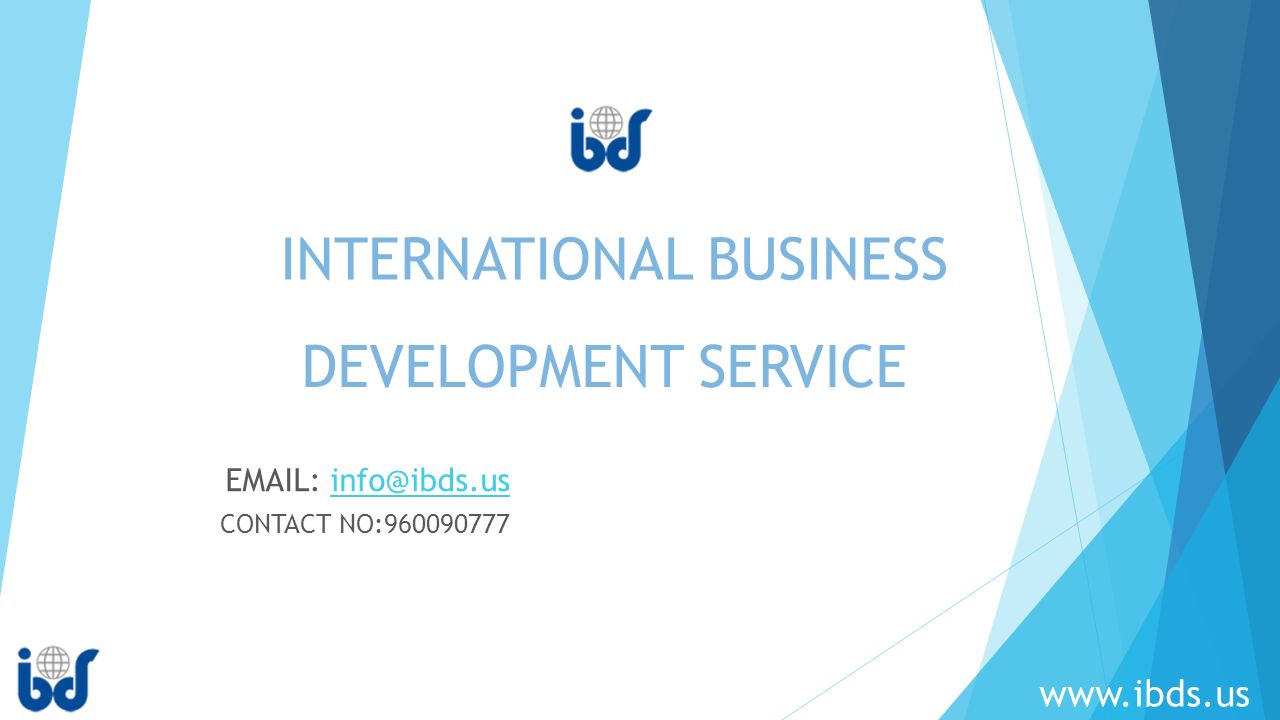 CONTACT NO: INTERNATIONAL BUSINESS   DEVELOPMENT SERVICE