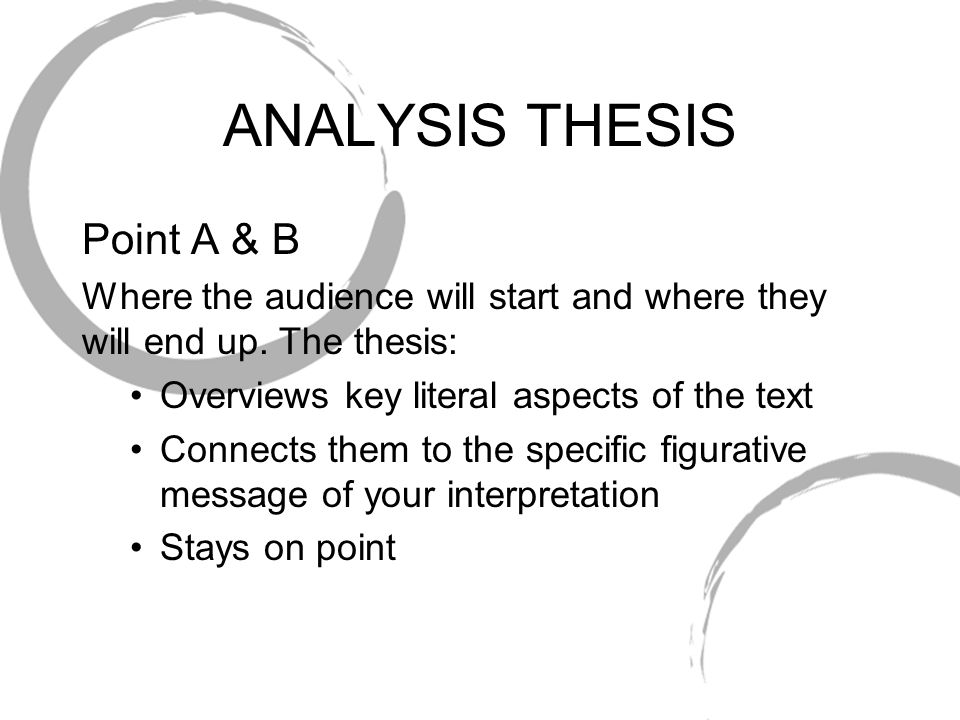 analyis thesis analyis thesis