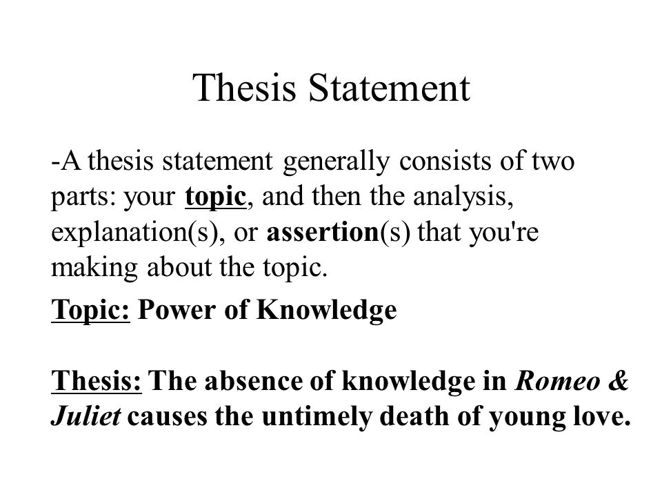 Creating Thesis Statement & Outline - Library - Butte College
