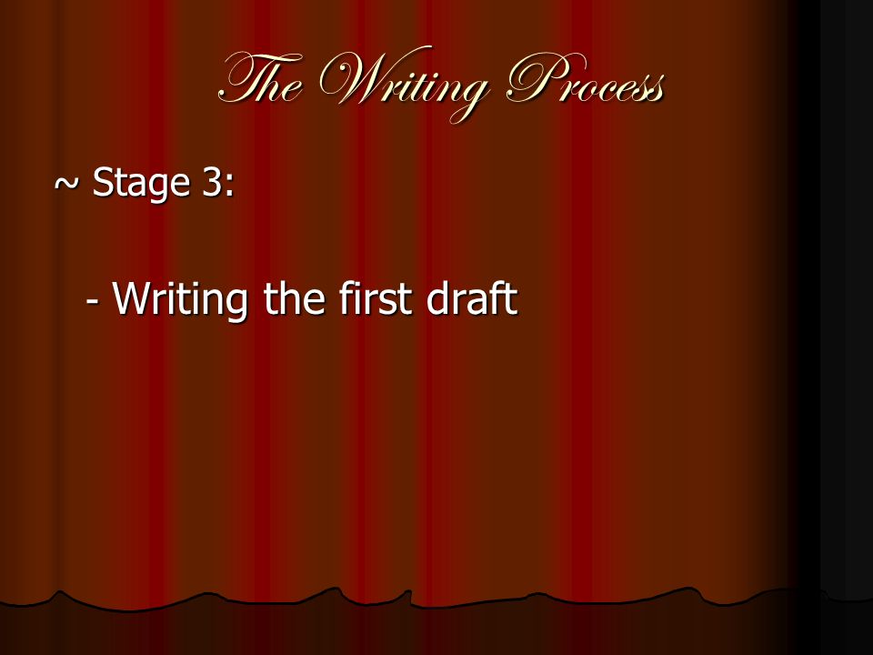 The Writing Process ~ Stage 2: Planning the Essay - Writing the Controlling Idea - Organizing and Developing Support: > Listing > Outlining