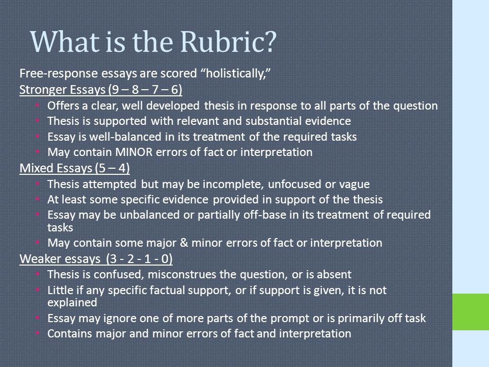 summary of free response questions summary of free response questions