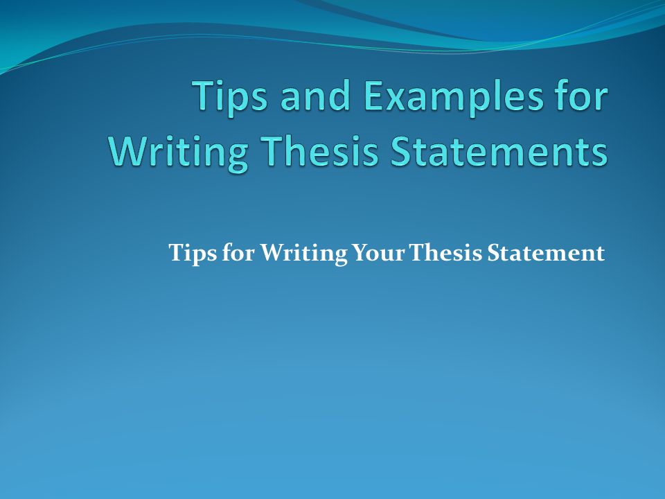 How to locate a thesis statement in an essay