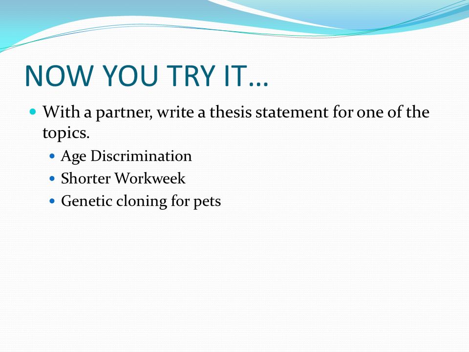 Tips to write a thesis