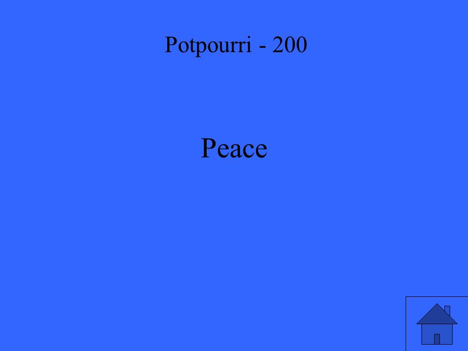 Peace Potpourri - 200