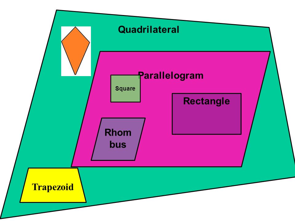 Quadrilateral Parallelogram Trapezoid Rhom bus Rectangle Square