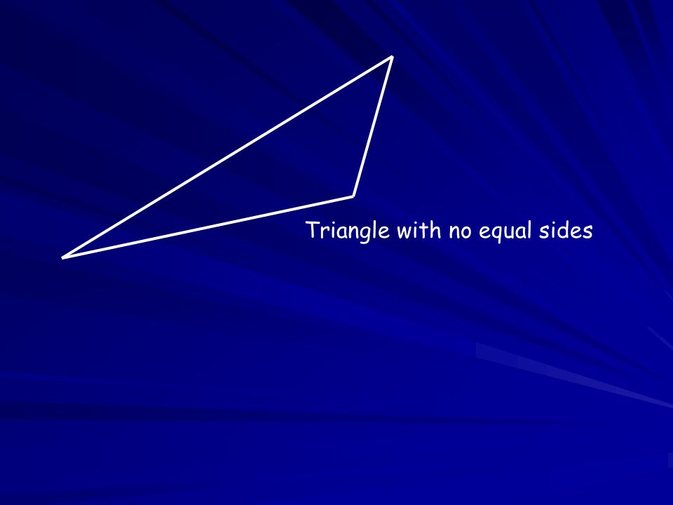 Triangle with no equal sides