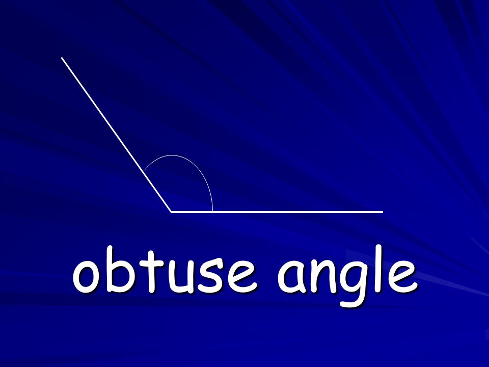 obtuse angle
