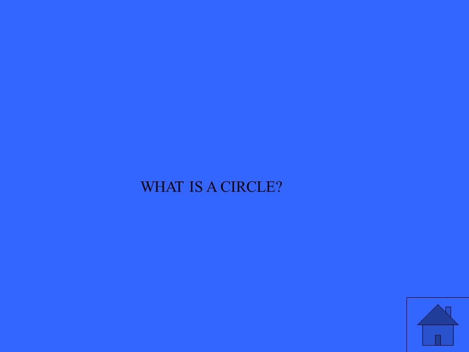 WHAT IS A CIRCLE