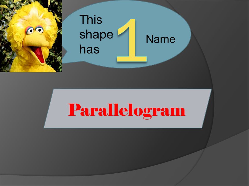 Parallelogram This shape has Name