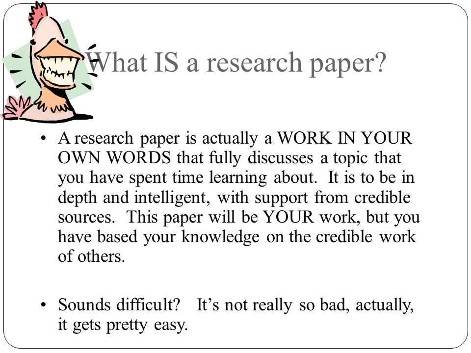 Teaching Research Paper