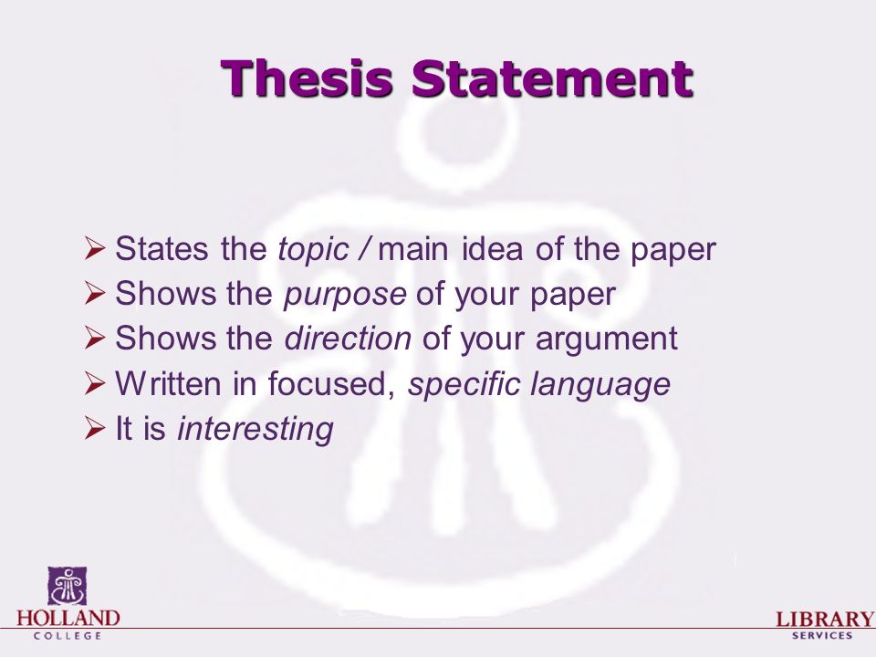 Finding thesis topic