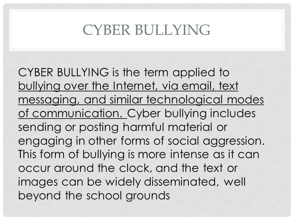 bullying essay topics