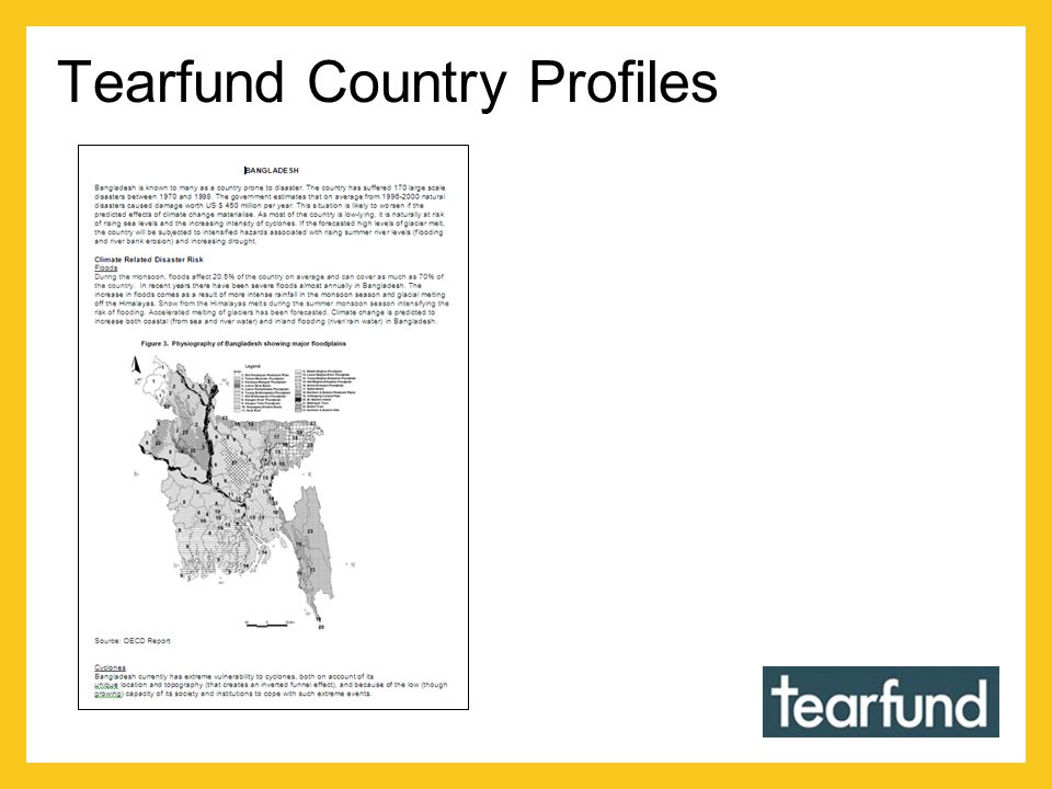 Tearfund Country Profiles