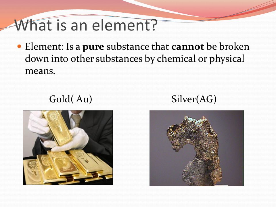 What is an element.