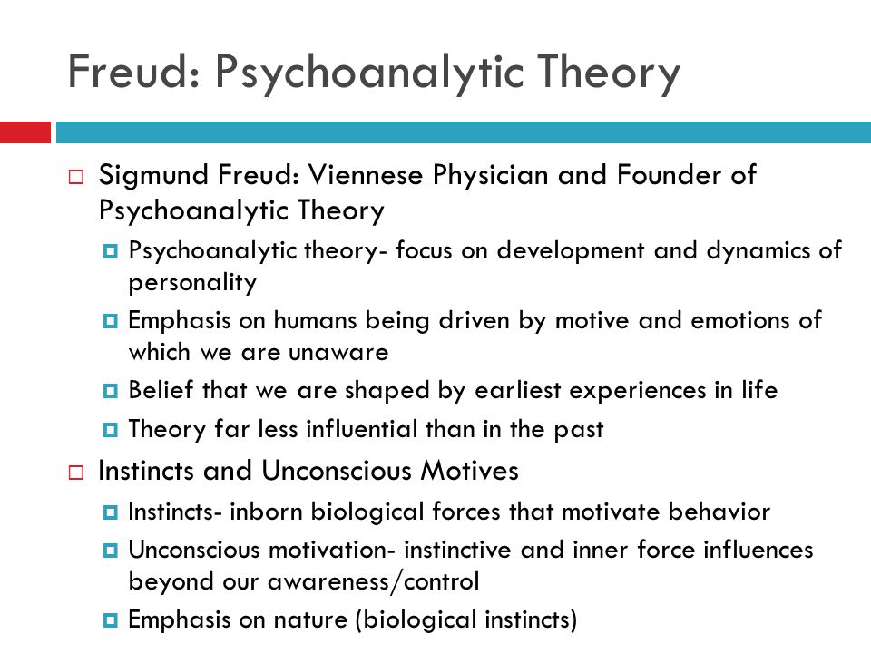 psychoanalytic theory