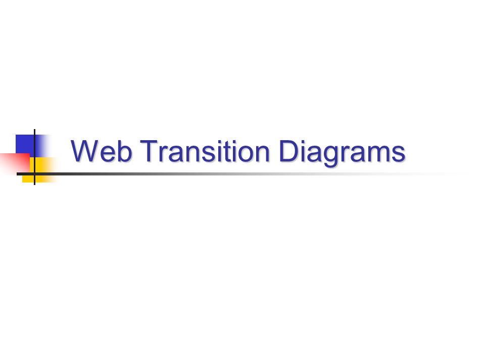 Web Transition Diagrams