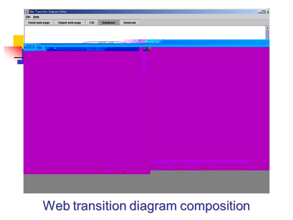 Web transition diagram composition