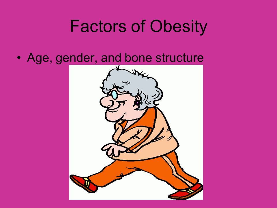 Factors of Obesity Age, gender, and bone structure