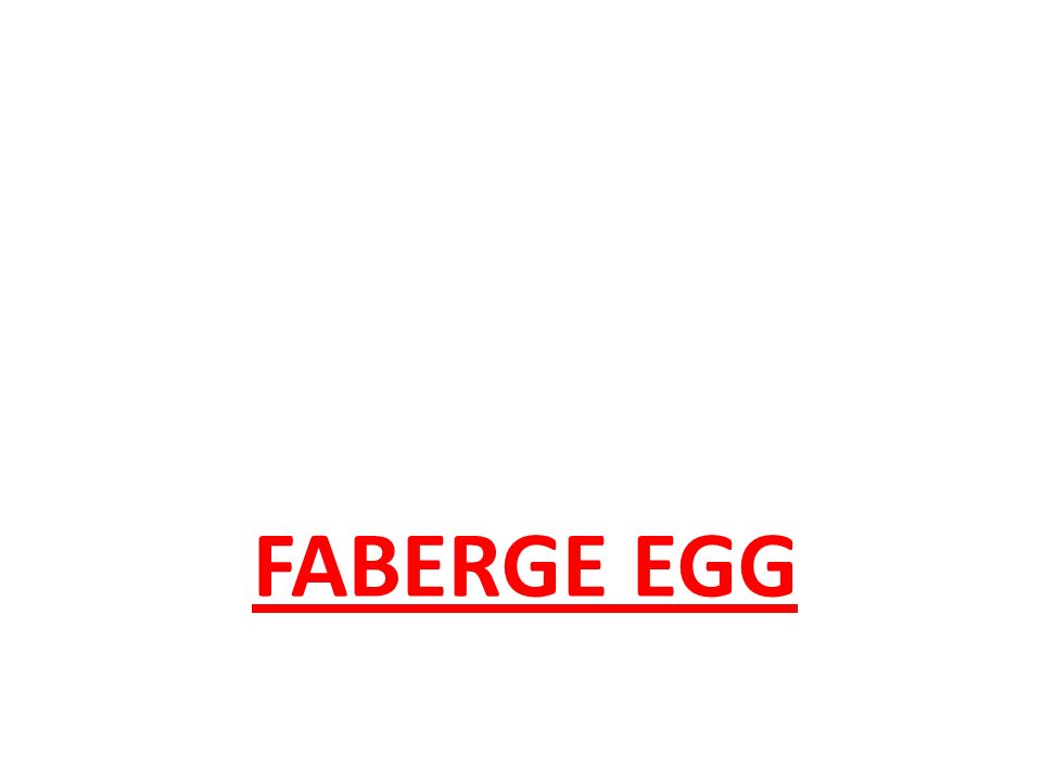 FABERGE EGG