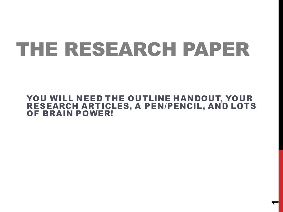 How To Start An Research Paper