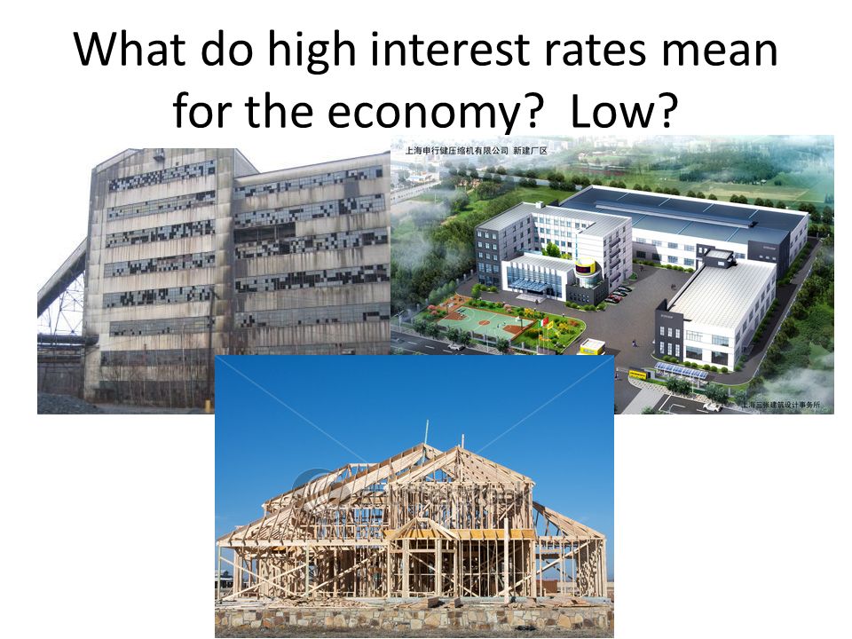 What do high interest rates mean for the economy Low