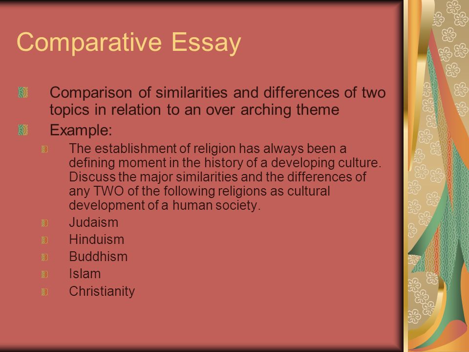compare and contrast essay definition