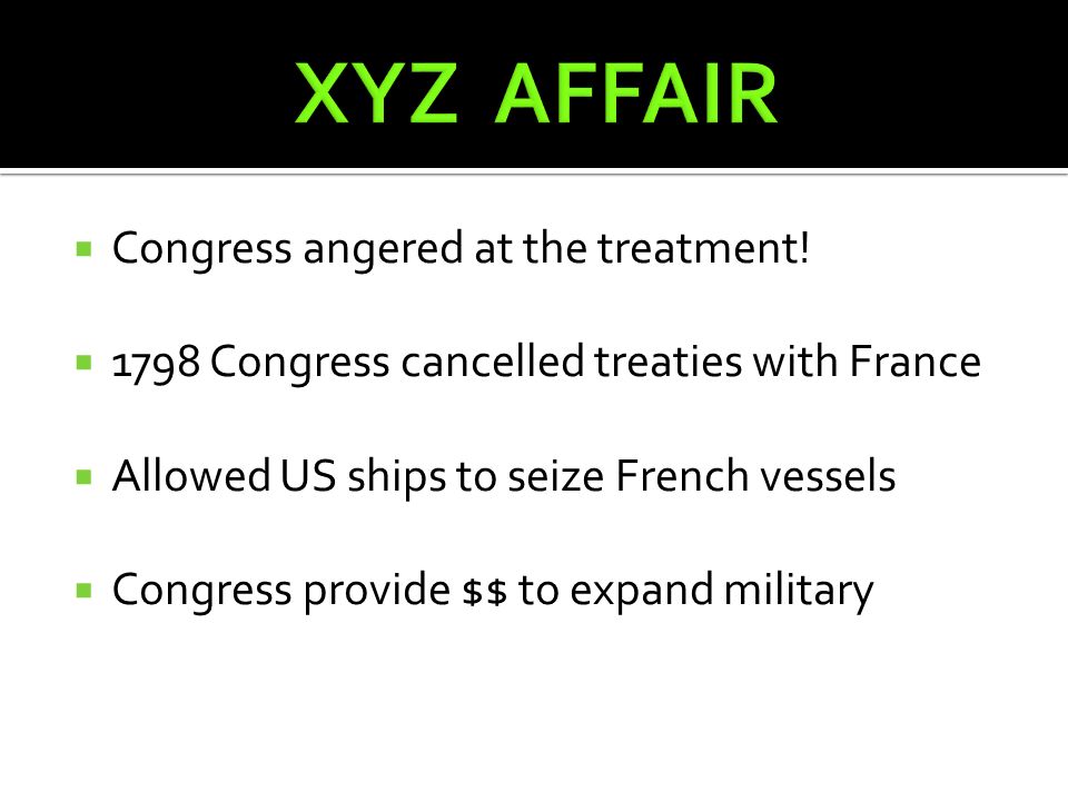  Congress angered at the treatment.