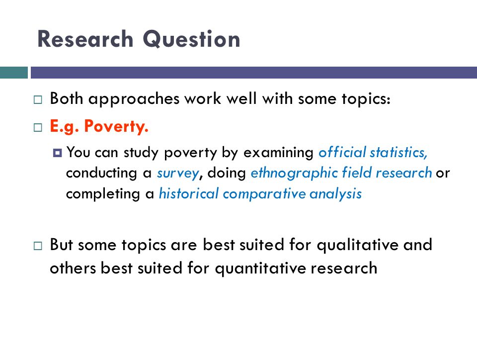 Sociology quantitative research paper topics
