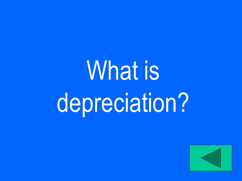 What is depreciation