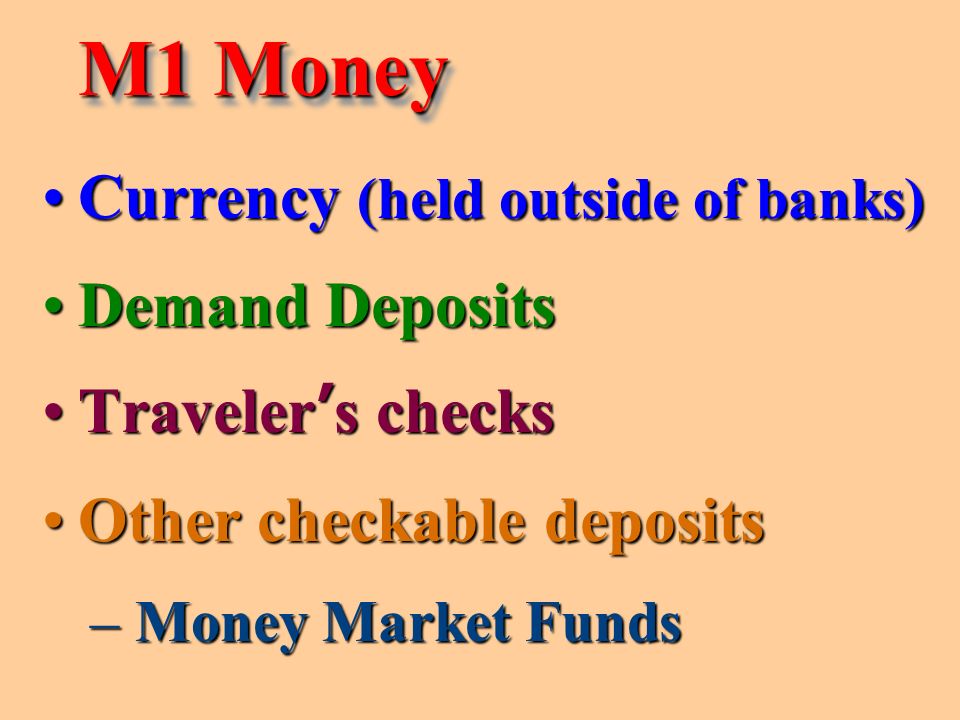 What is our Money Supply Typically, what the FED calls M1 money