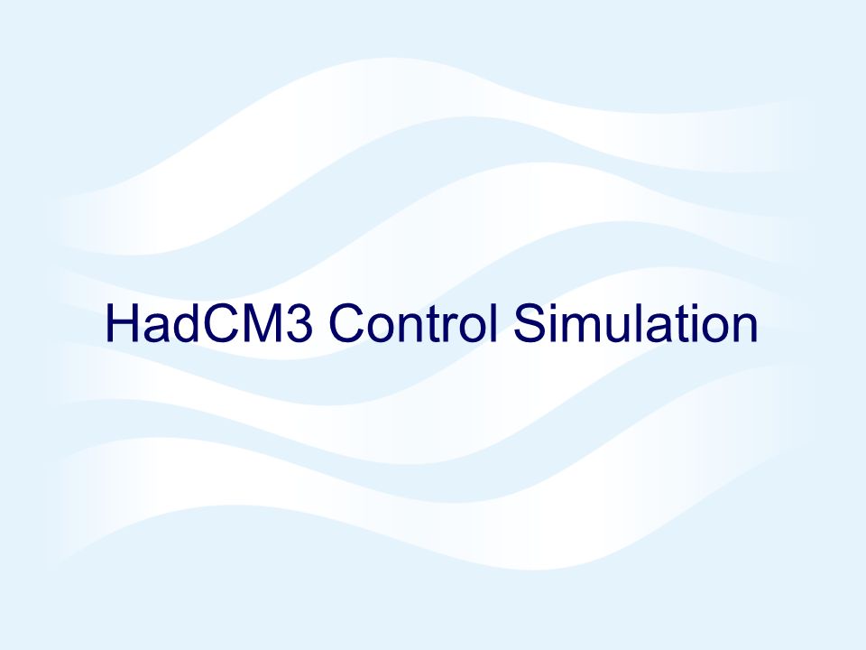 Page 10 Hadley Centre © Crown copyright 2004 HadCM3 Control Simulation
