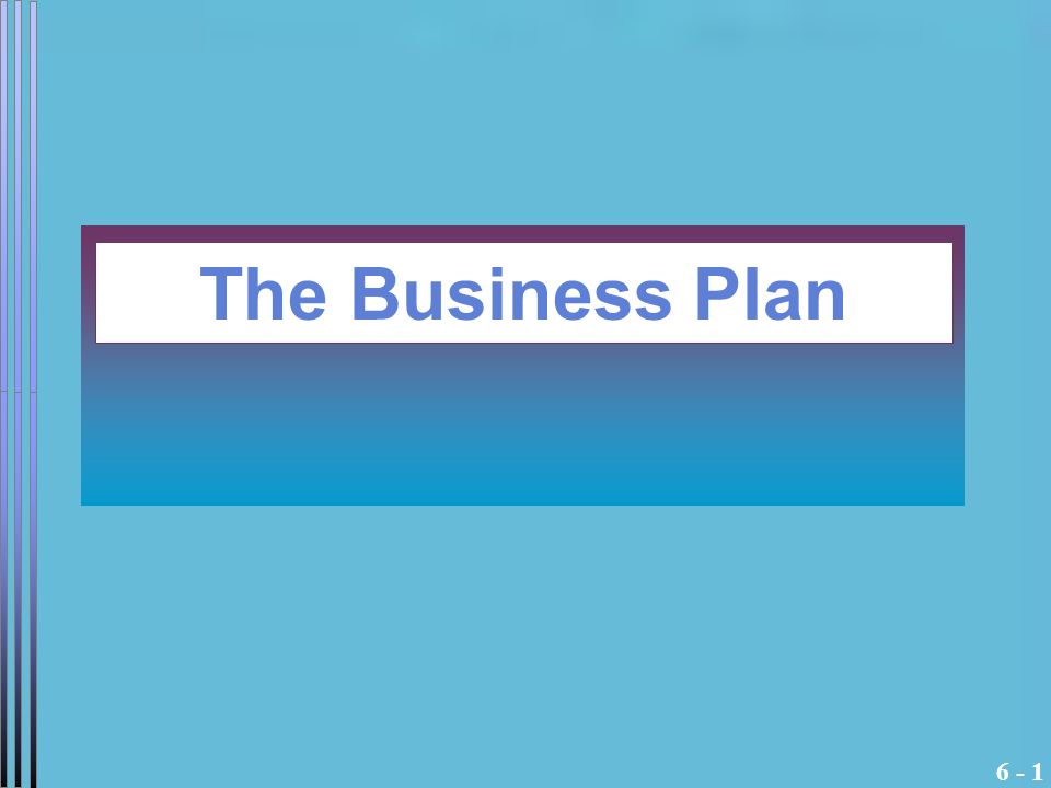 Business plan requirements